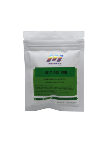 Arimidex Norma Pharma 50 tablets 1mg for estrogen control and performance enhancement.
