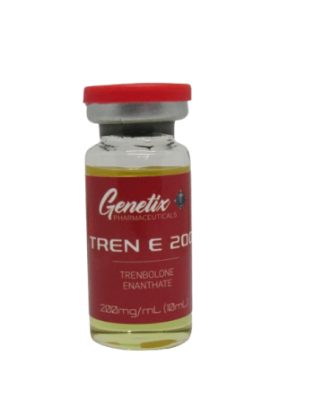 Trenbolone Enanthate 200mg/ml vial by Genetix Pharma for muscle growth and fat loss.