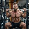 Bodybuilder squats