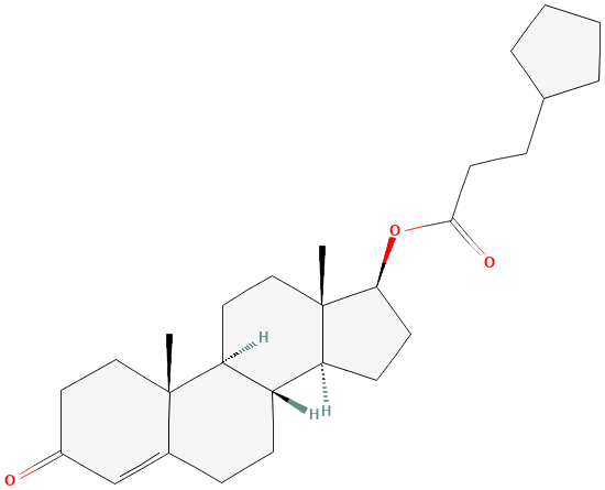 Structure of Testosterone cypionate